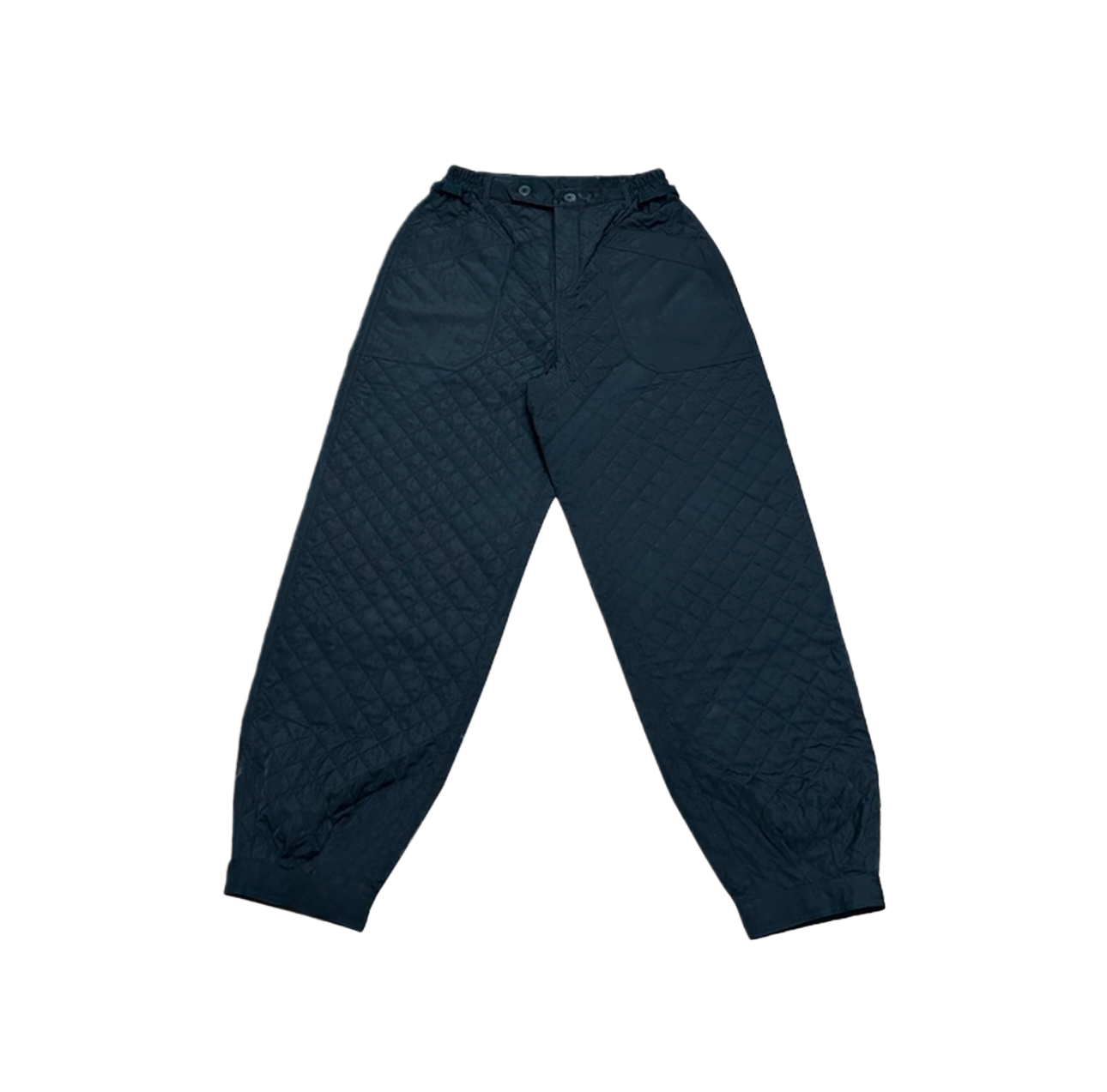 【LLE】绗缝夹棉赛车长裤休闲束脚薄棉裤10628