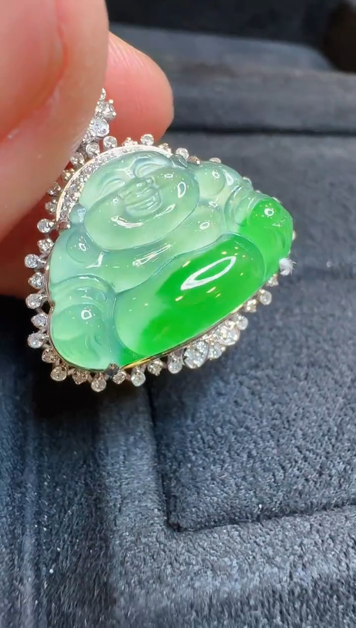 【闪购商品】翡翠吊坠(不含链)18K金镶嵌多样性团购发一件