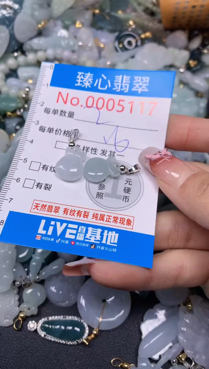 【闪购商品】翡翠颈饰未镶嵌含绳0005117