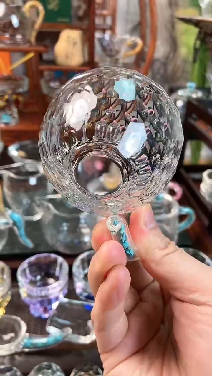 【闪购商品】玺宴新款水晶75毫升咖啡杯绿松石