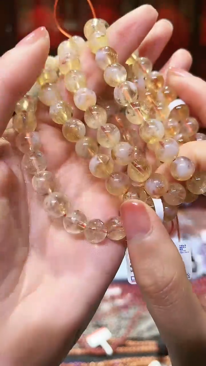 【闪购商品】水晶手链未镶嵌晨曦水晶黄阿塞水晶