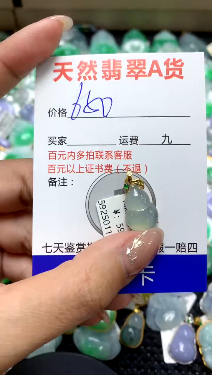 【闪购商品】翡翠颈饰18K金镶嵌111111111