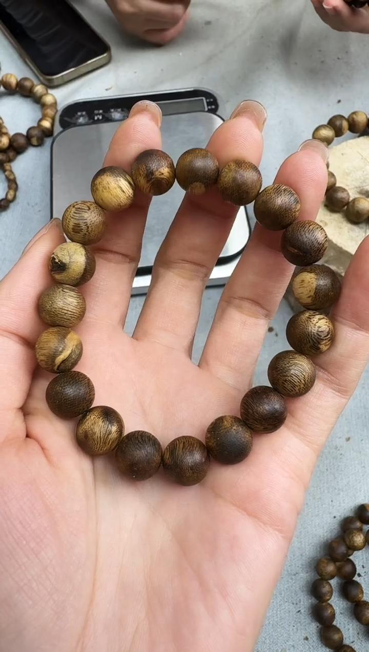 沉香手串1109陆河圆珠单圈多样性发一