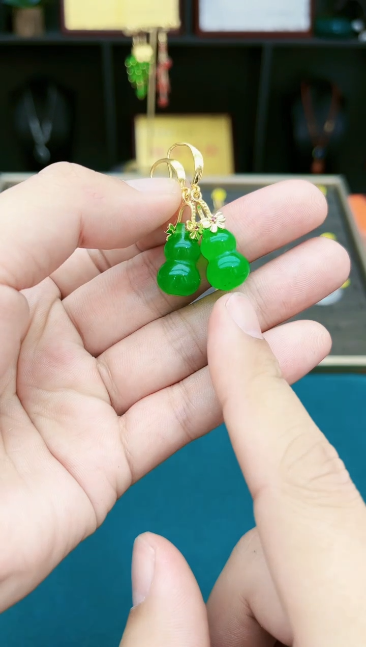 【闪购商品】玛瑙/玉髓耳钉银S925镶嵌213000