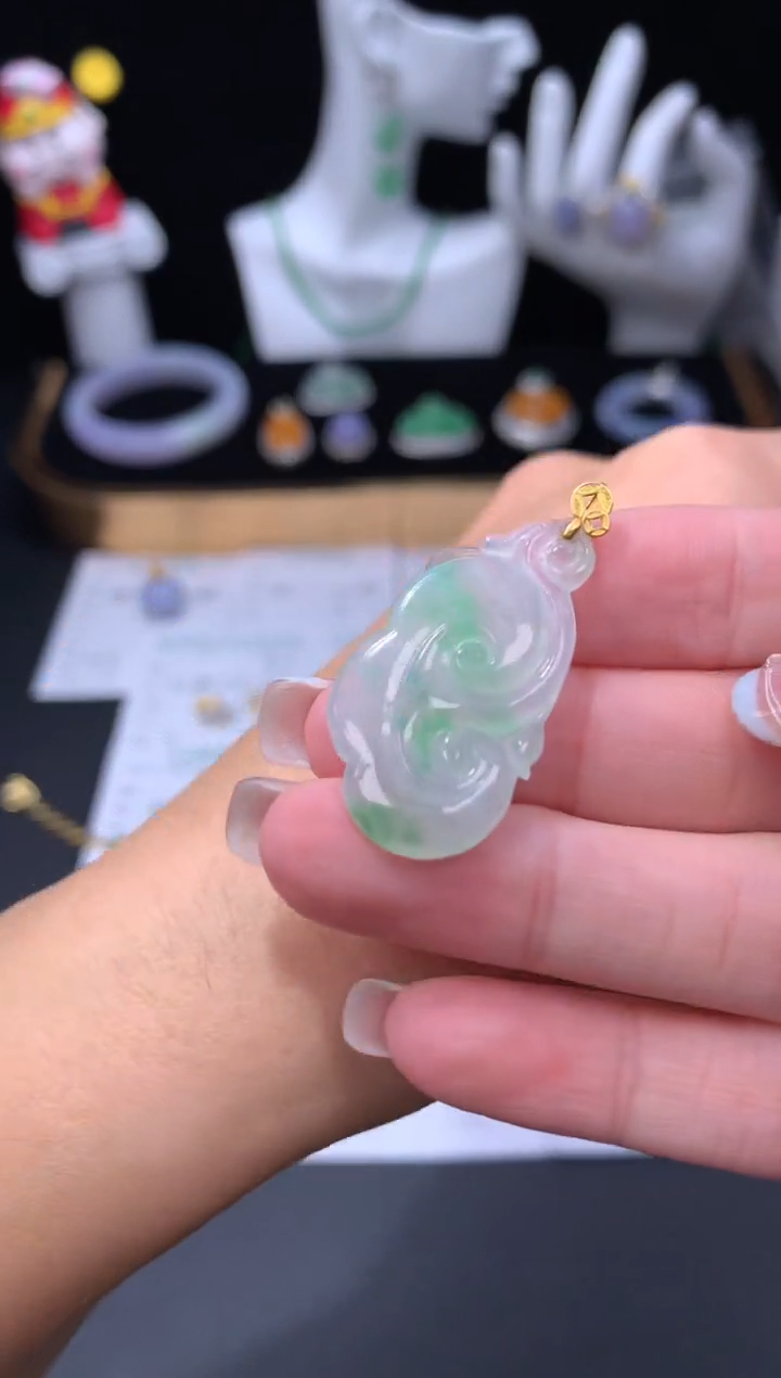 18K金镶嵌定制翡翠48小时鉴赏期 退货不扣服务费