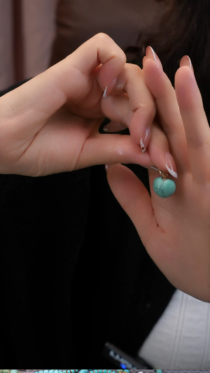 18K金镶嵌绿松石吊坠(不含链)1111