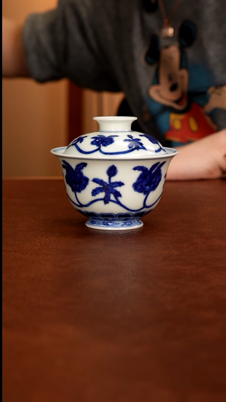 景德镇瓷器，青花瓷手绘茶具~