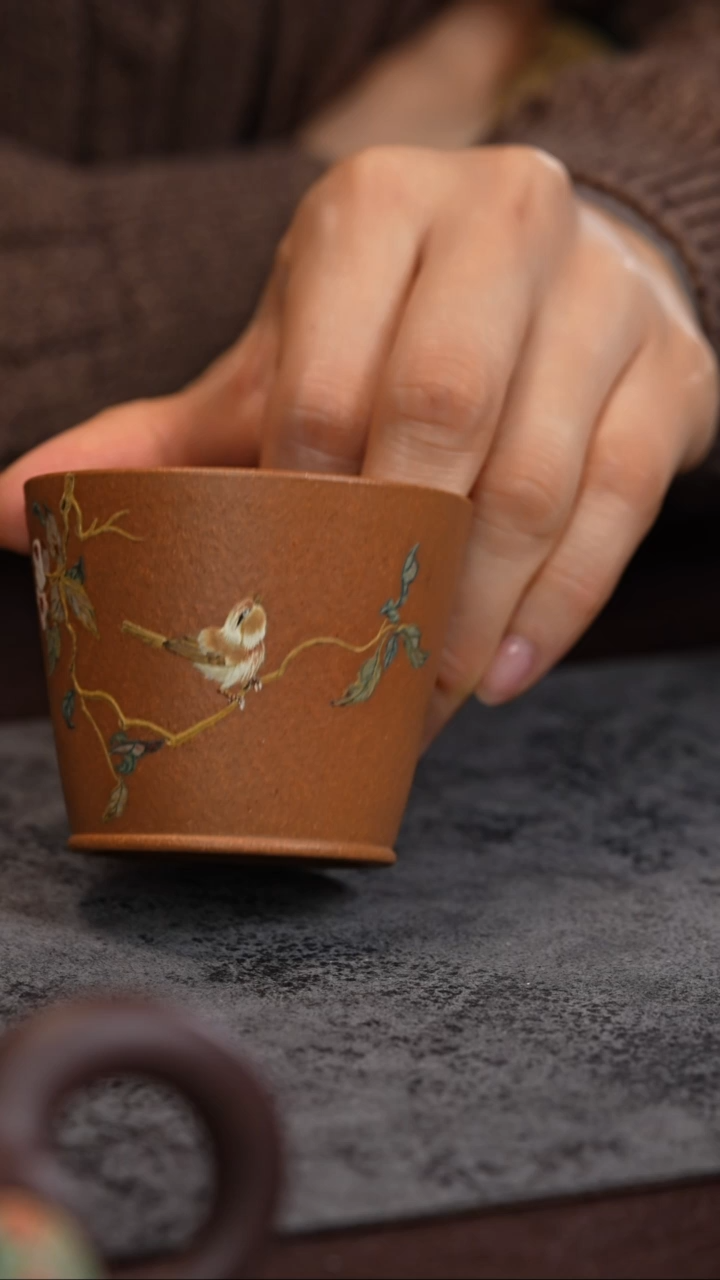 【闪购商品】紫砂茶杯平平安安紫砂主人杯