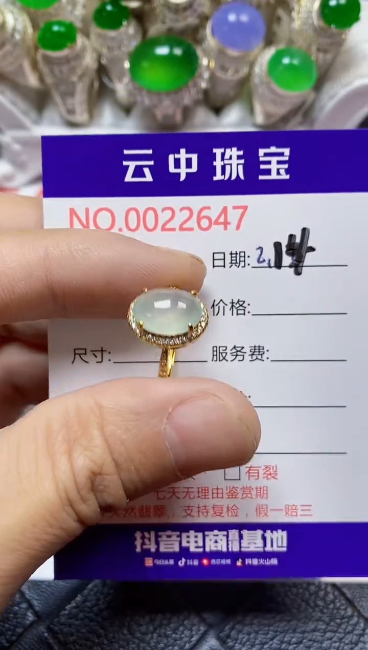 【闪购商品】翡翠戒指银S925镶嵌/2647