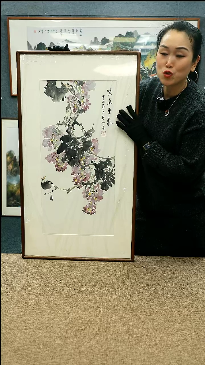 【闪购商品】国画52*92陈默如老师花鸟