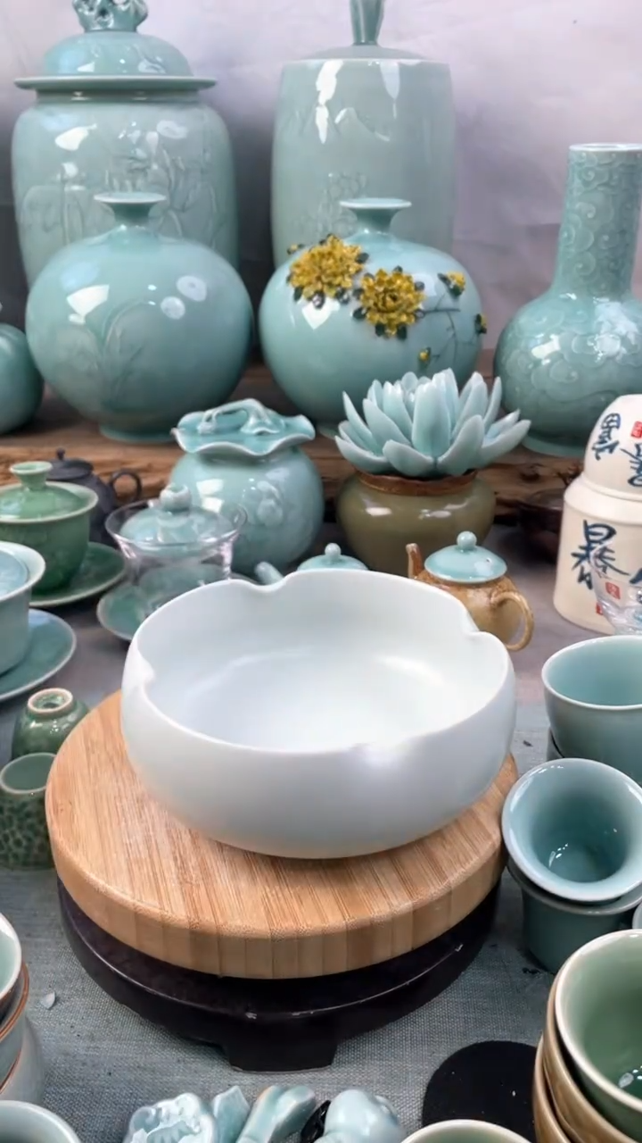 【闪购商品】特价 微瑕 慧仙青瓷