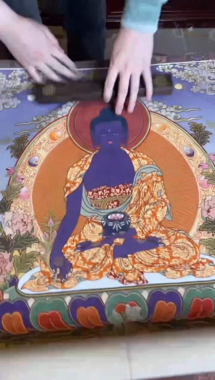 卷轴画手绘唐卡158