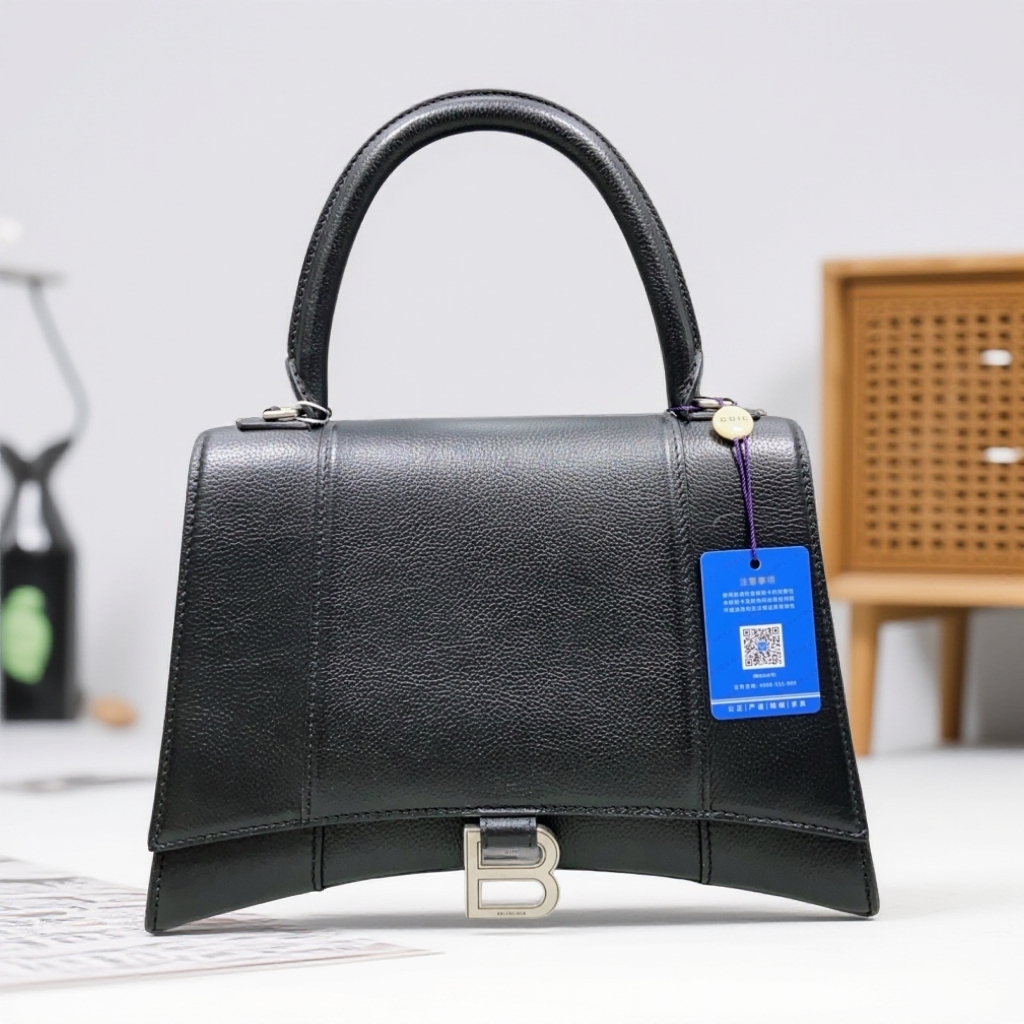 95新 Balenciaga/巴黎世家  黑色沙漏包 1852 8744 