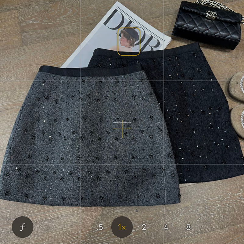 2025冬季新款亮片百搭时尚短半身裙高腰直筒包臀裙修身显瘦闪闪裙