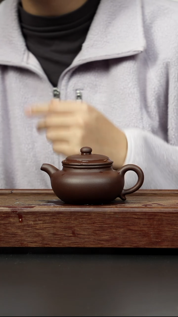 紫砂茶壶老紫泥 仿古