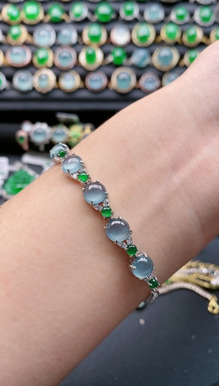 【闪购商品】翡翠戒指银S925镶嵌1111111