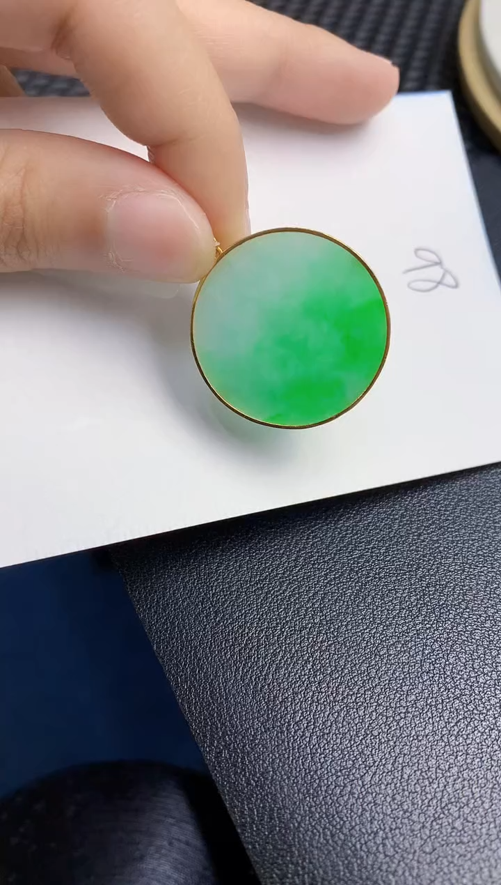 【闪购商品】翡翠颈饰18K金镶嵌0000000001