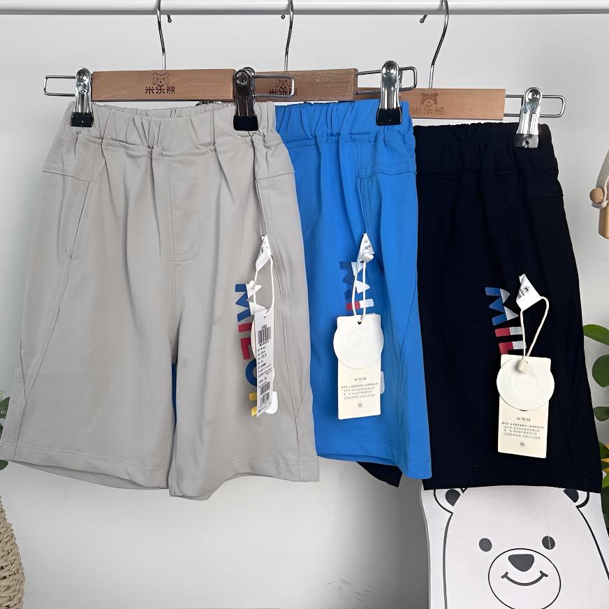 1653米乐熊男女宝宝休闲短裤裤子中裤夏季儿童童装五分裤夏款