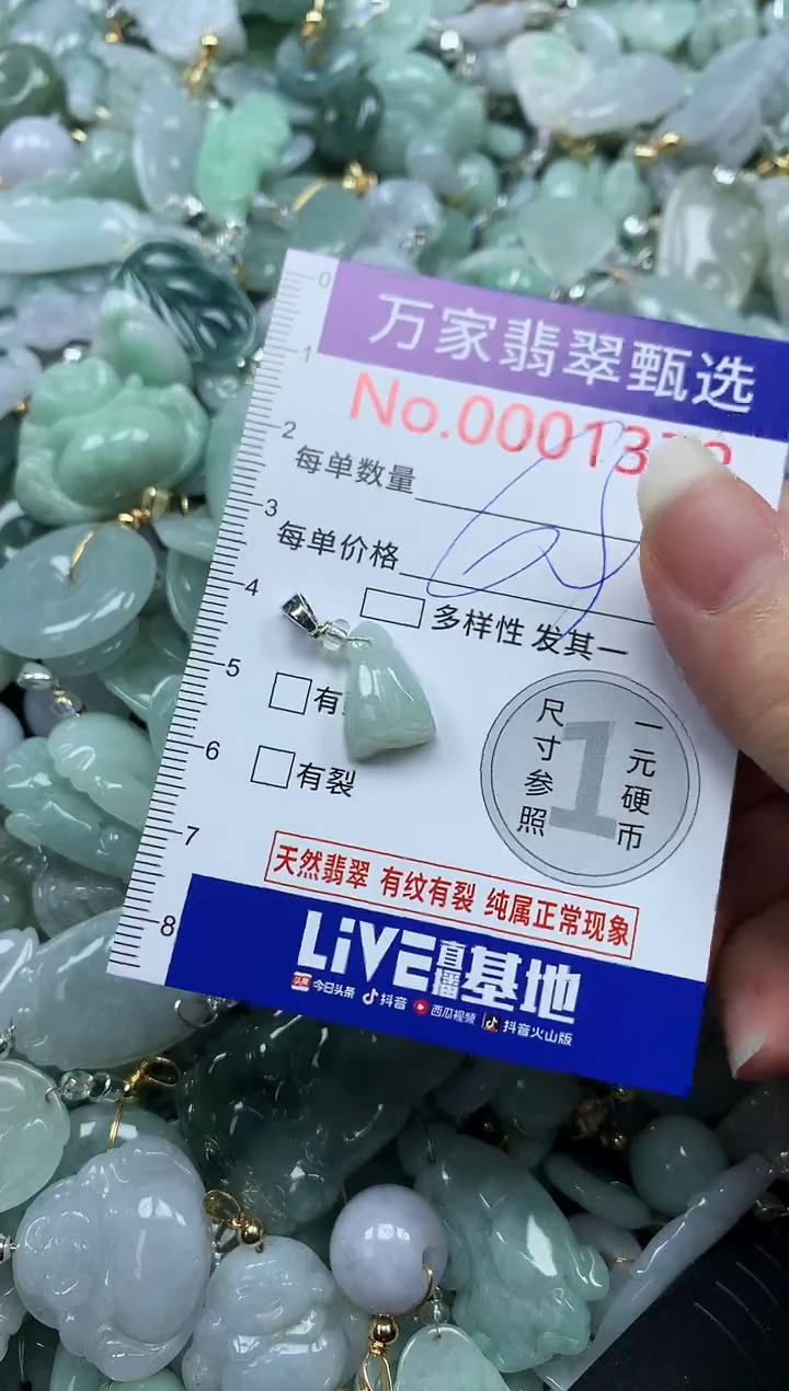 吊坠(不含链)未镶嵌翡翠1372