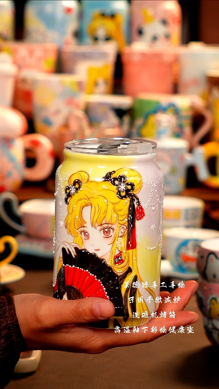 景德镇设计款手工手绘杯杯