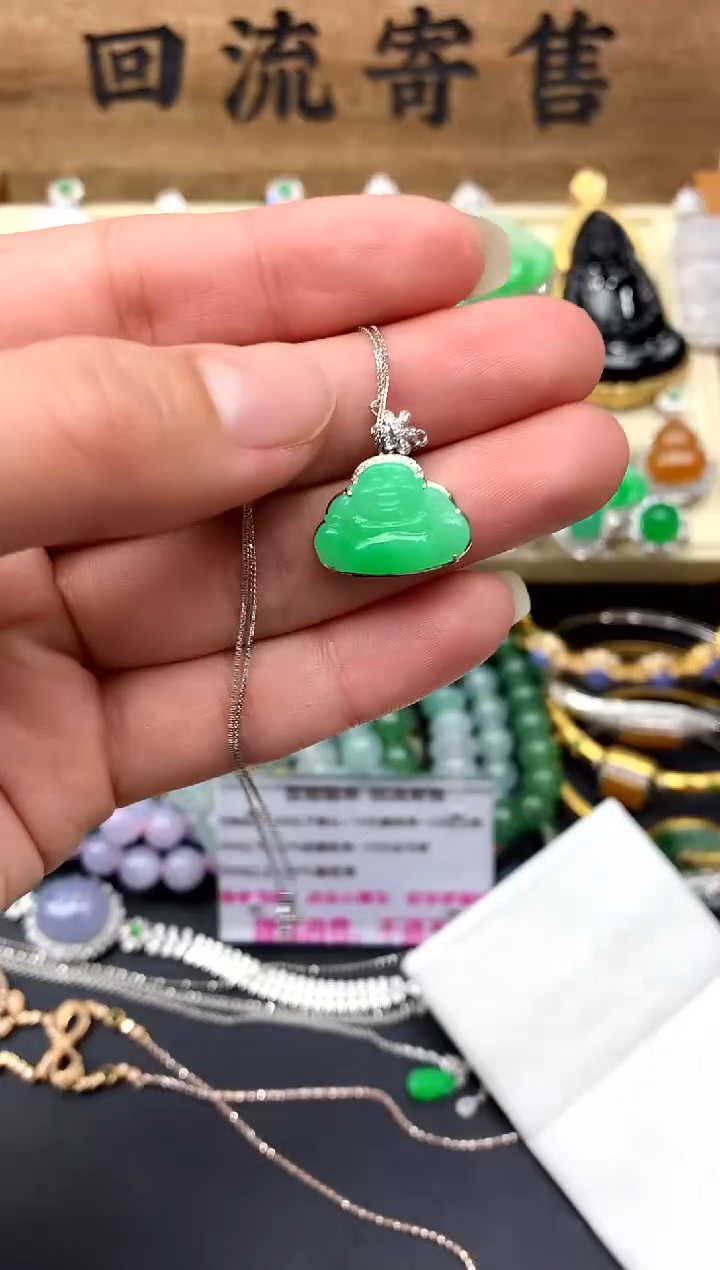 【闪购商品】翡翠颈饰18K金镶嵌226-中国好珍宝