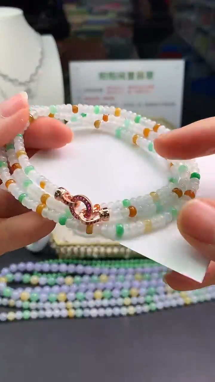 【闪购商品】翡翠颈饰未镶嵌翡翠珠链|不退不换