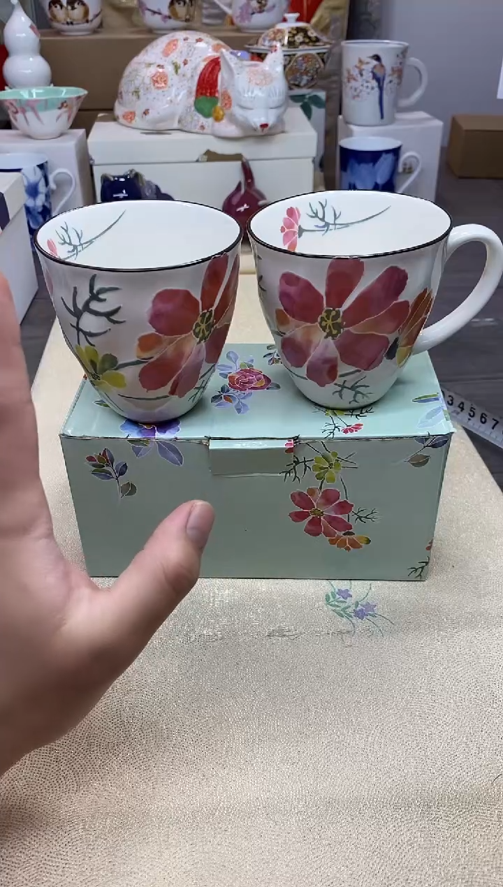 【闪购商品】茶具耐高温全品全新 （格桑花一对 ）