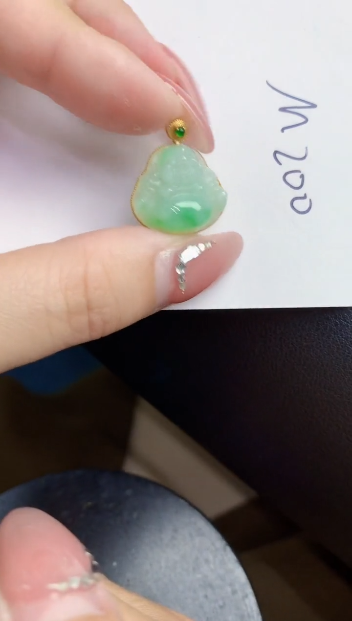 【闪购商品】翡翠颈饰18K金镶嵌000000000