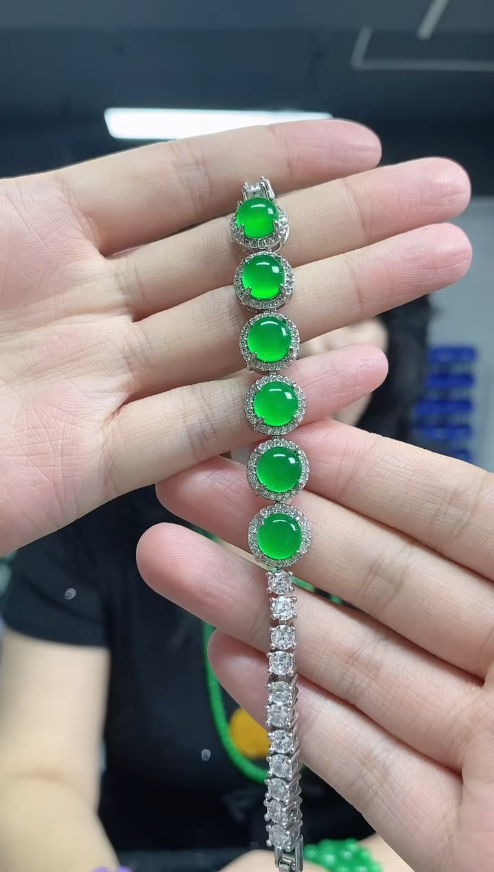 未镶嵌手链翡翠闪购链接多样性发其一颜色微差