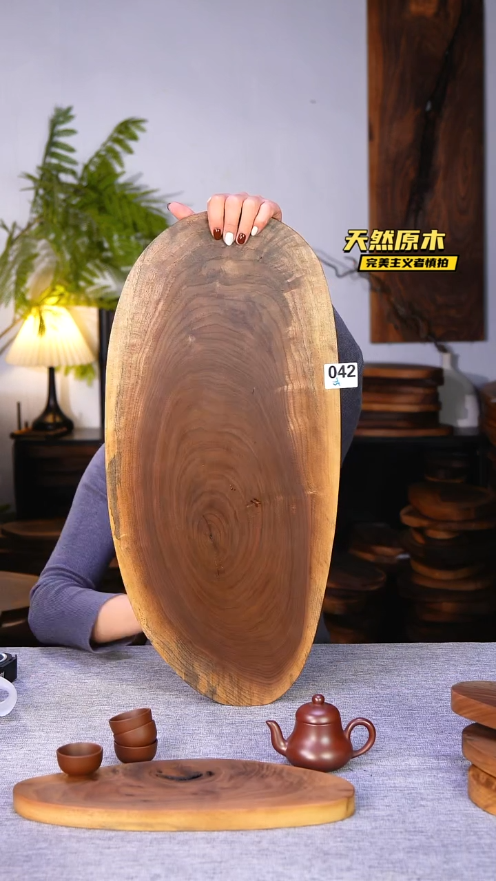 木北美黑胡桃原木.干裂疤结不属于商品质量问题完美主义者慎拍