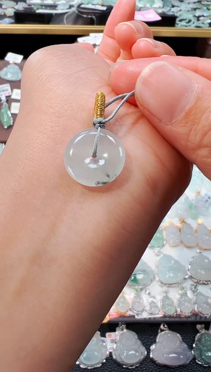 【闪购商品】翡翠吊坠(不含链)未镶嵌平安扣吊坠