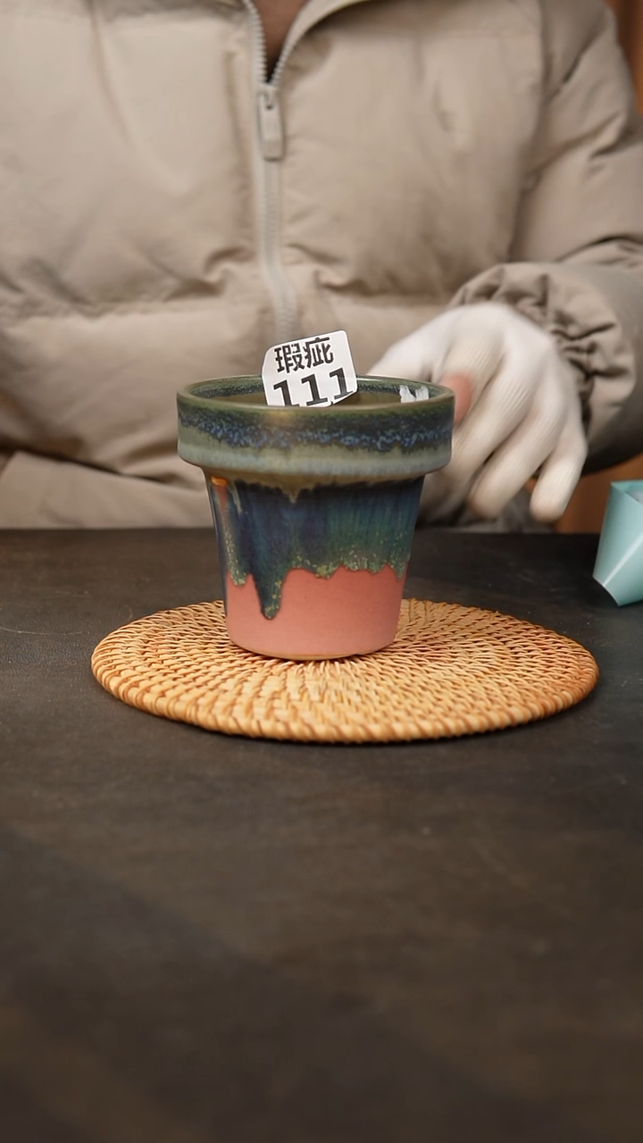 【闪购商品】瓷片泥泥陶瓷花盆