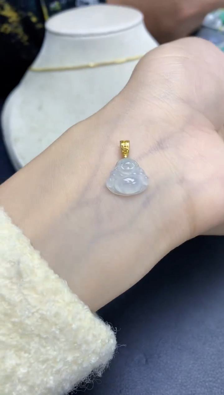 颈饰未镶嵌翡翠天然缅甸翡翠A货百元以上9元证书费自理