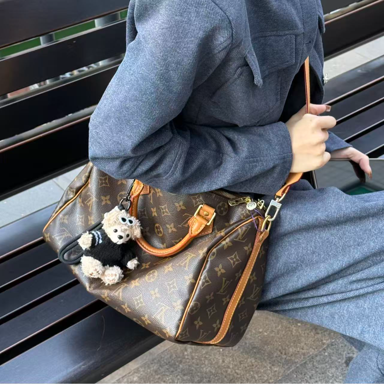 95新 LouisVuitton/路易威登 17929078 LVspeedy30肩带款  30*21 