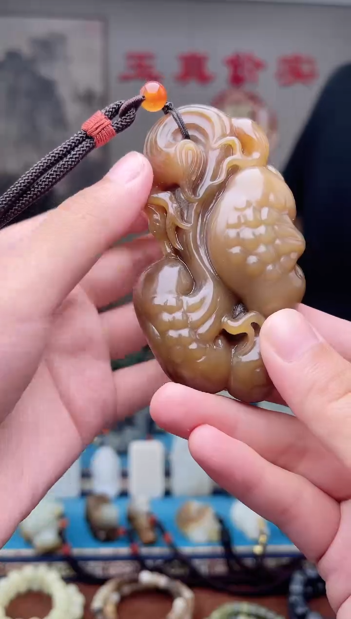 和田玉未镶嵌挂件1