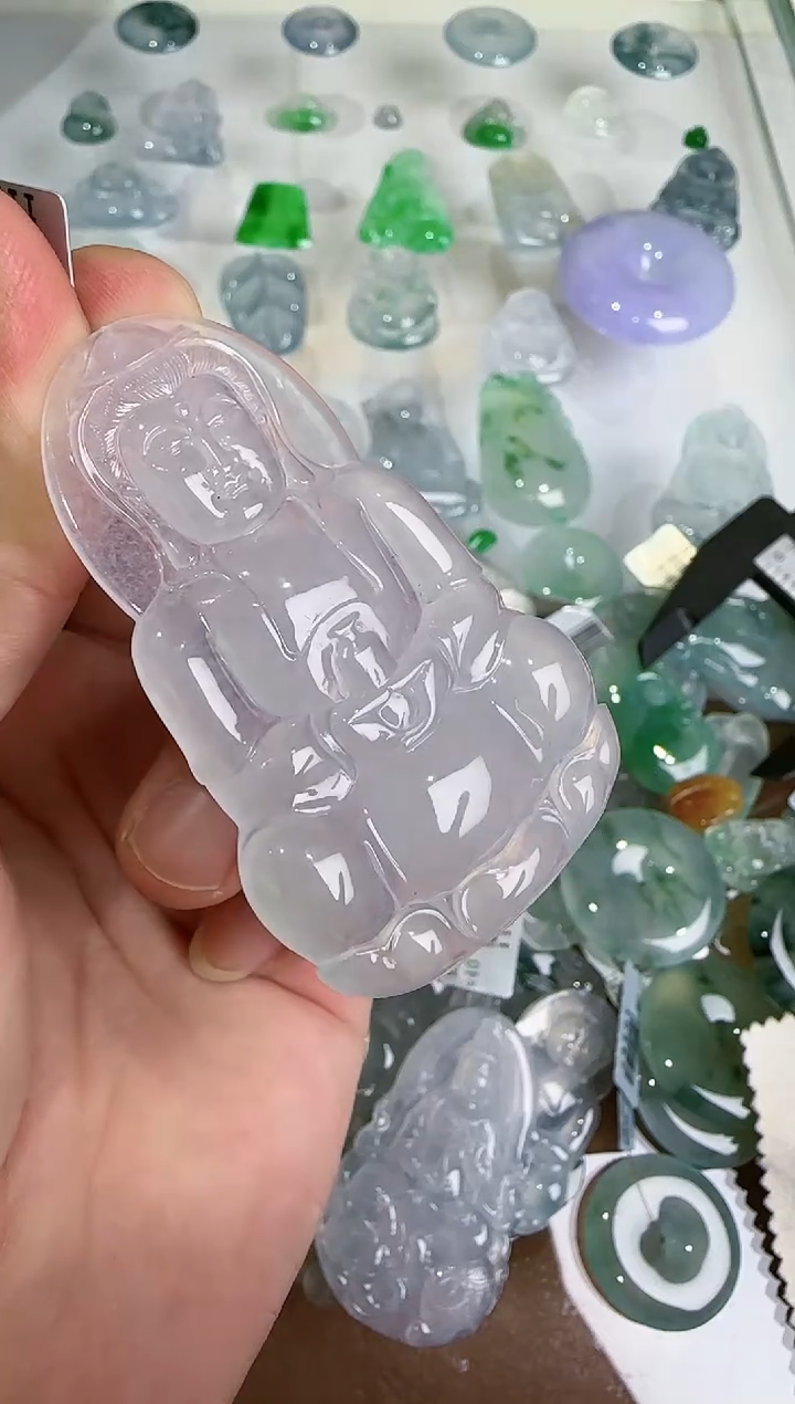 【闪购商品】翡翠吊坠(不含链)18K金镶嵌··多样性发货