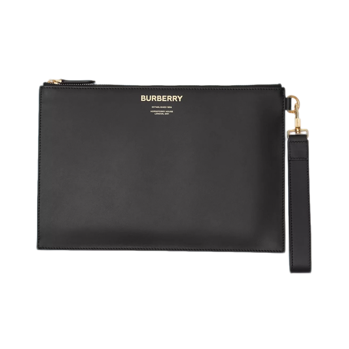 未使用 BURBERRY/博柏利 巴宝莉金标手拿包/D112