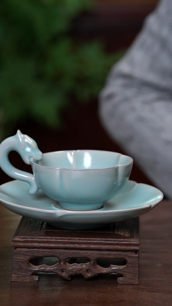 【闪购商品】宝丰清凉寺原产地汝瓷龙首咖啡杯