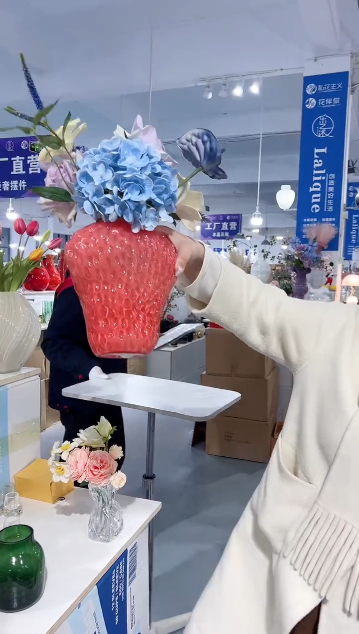 【闪购商品】玻璃花伴你花瓶微瑕-6MRU