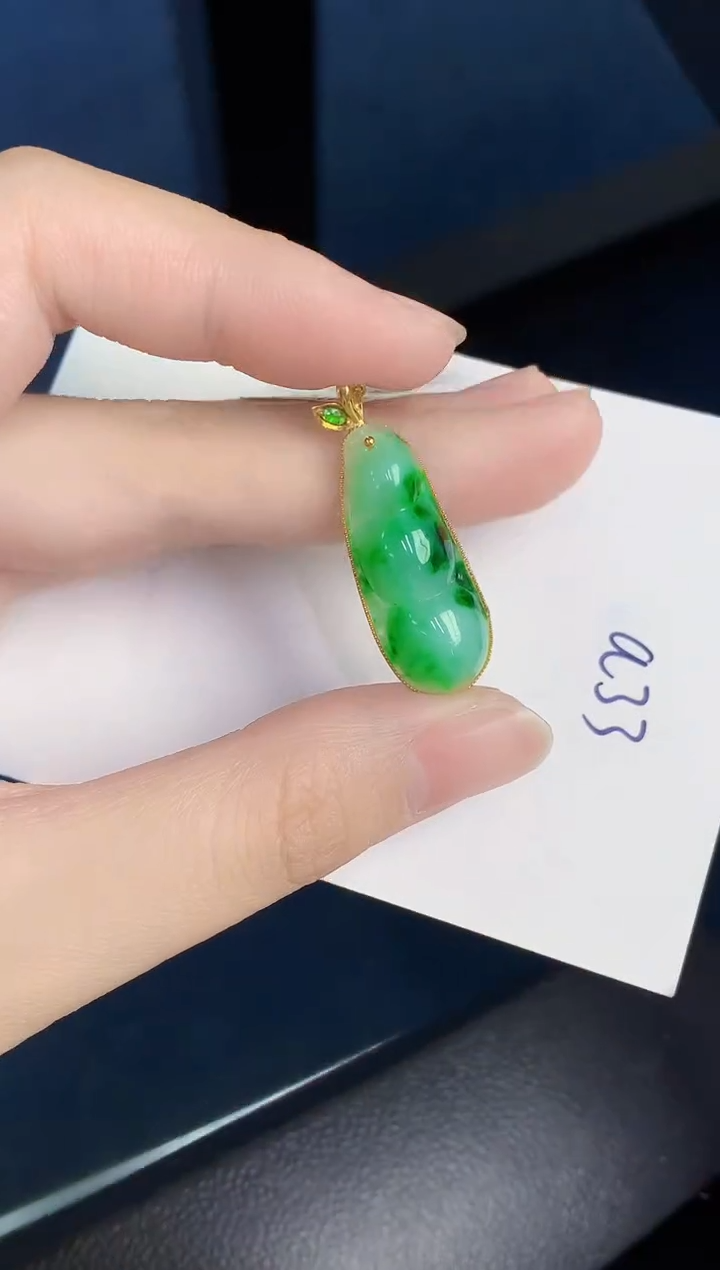 【闪购商品】翡翠颈饰18K金镶嵌000000000