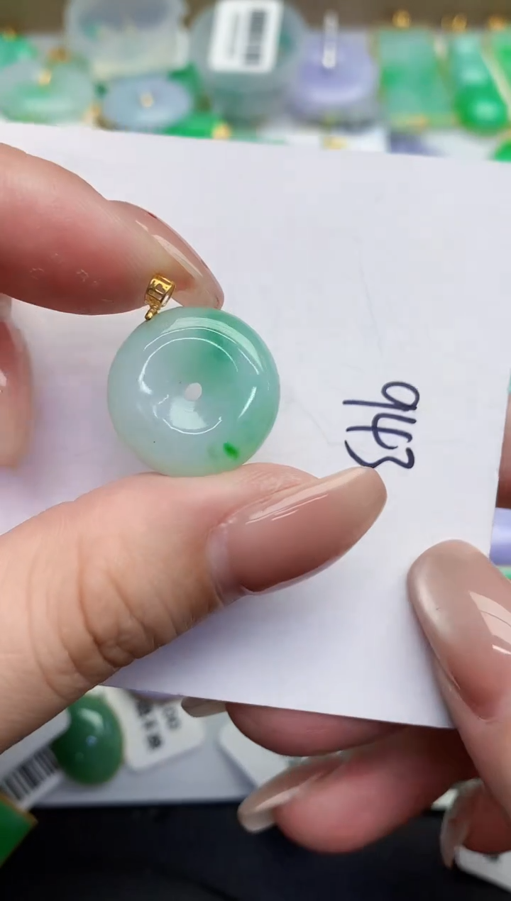 【闪购商品】翡翠18K金镶嵌颈饰0000000000