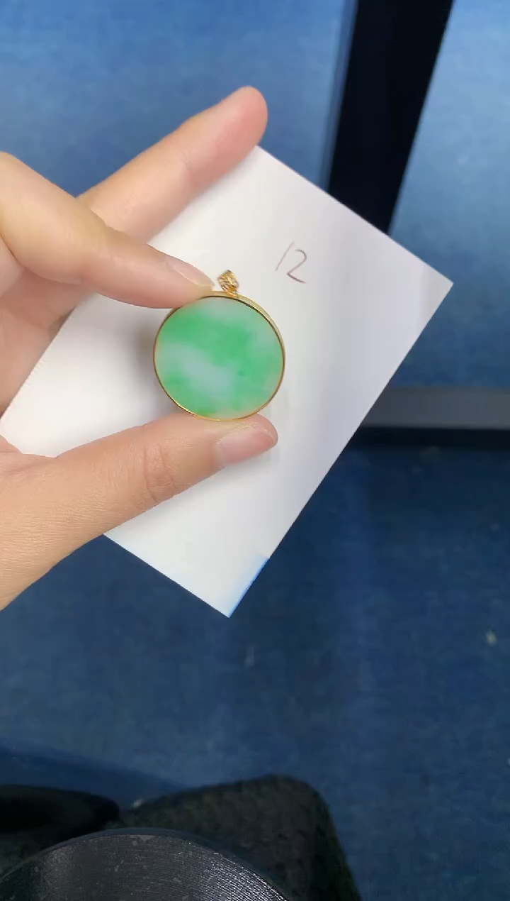 【闪购商品】翡翠颈饰18K金镶嵌000000000