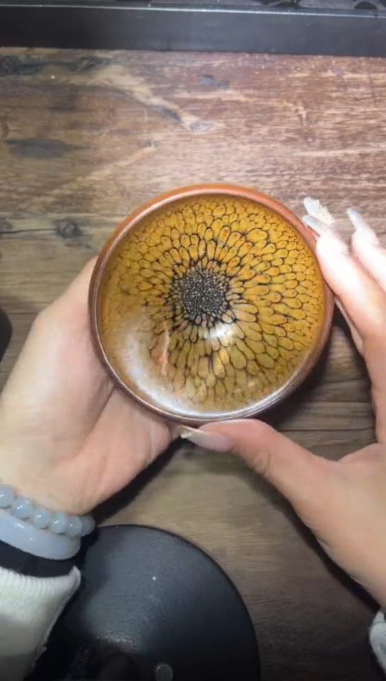 【闪购商品】茶盏何定欣老师作品《鹧鸪斑》