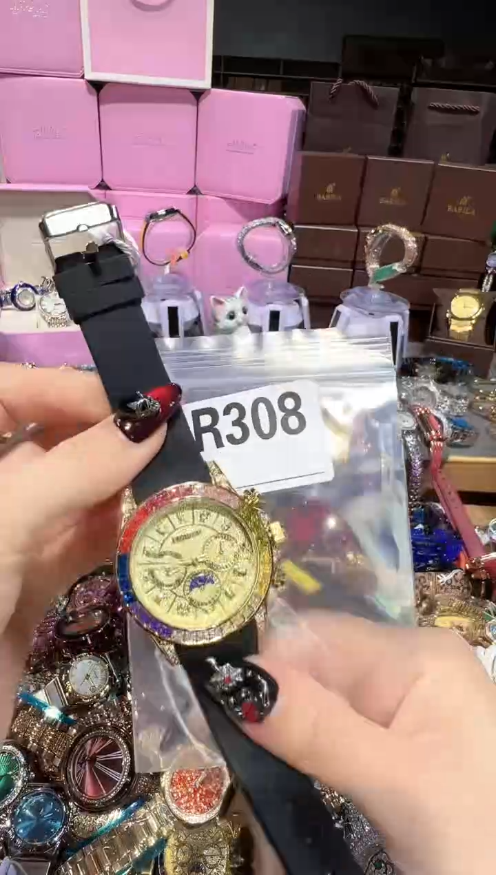 石英机芯不锈钢不锈钢直播定闪专用