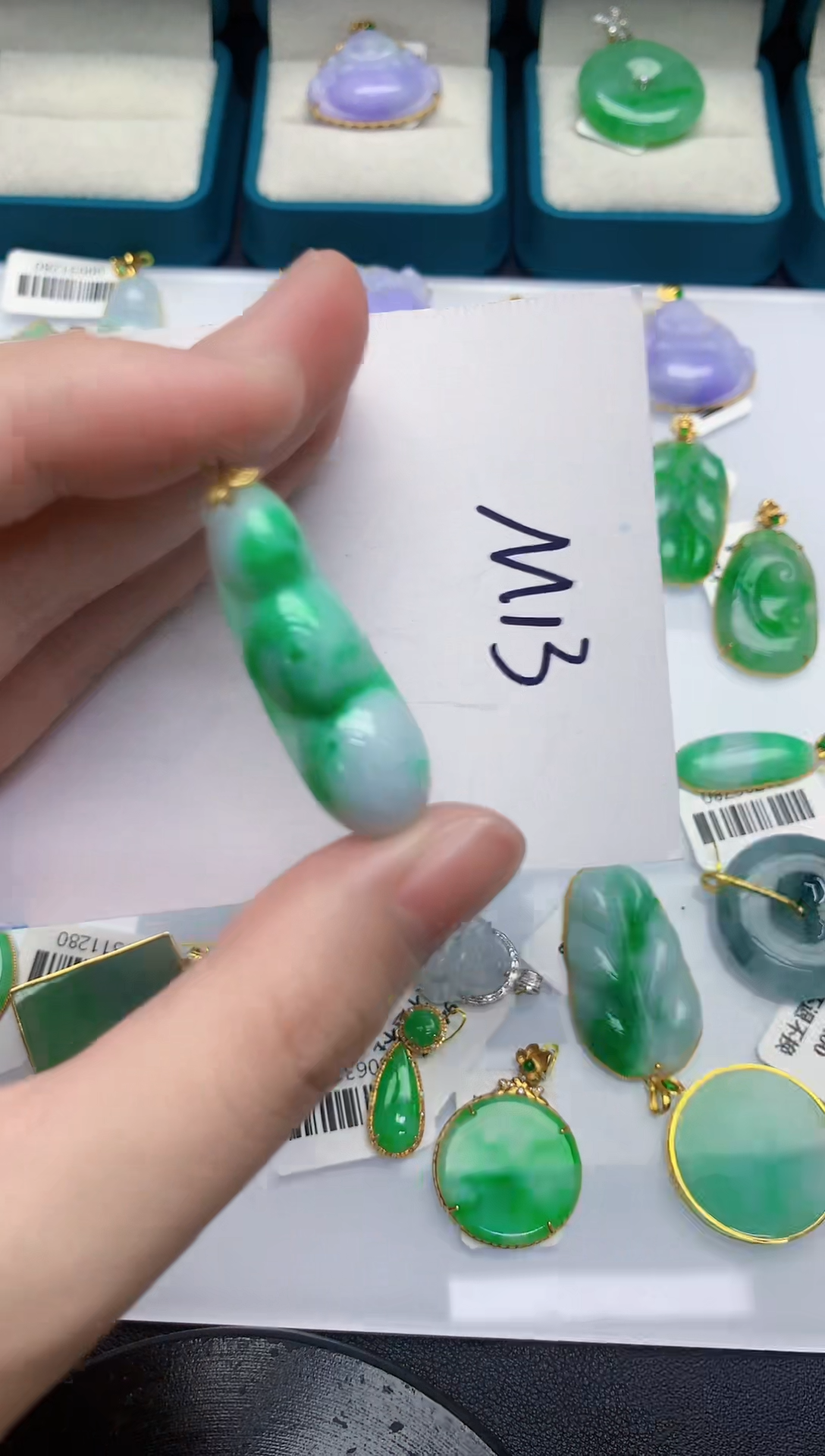 【闪购商品】翡翠颈饰18K金镶嵌000000000