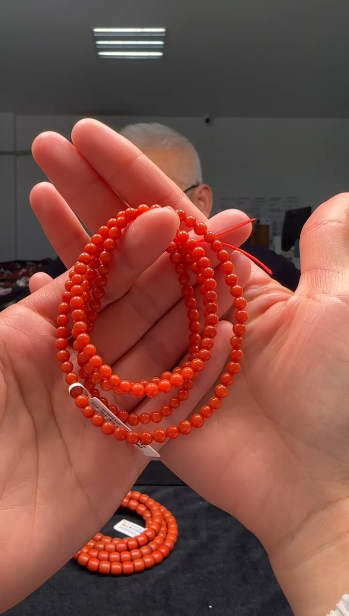 【闪购商品】南红玛瑙4mm保山珠链圆珠未镶嵌多样性发一件