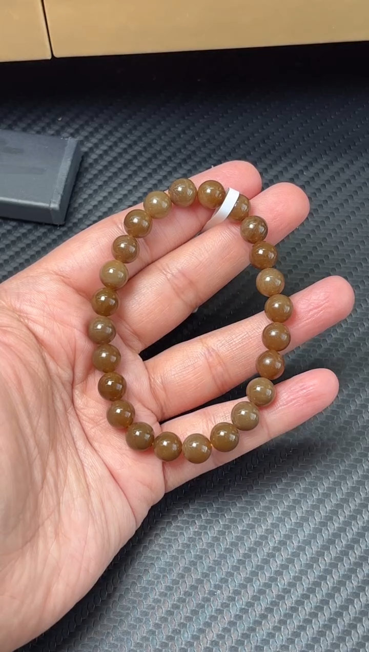未镶嵌手串和田玉若羌微色差卡8