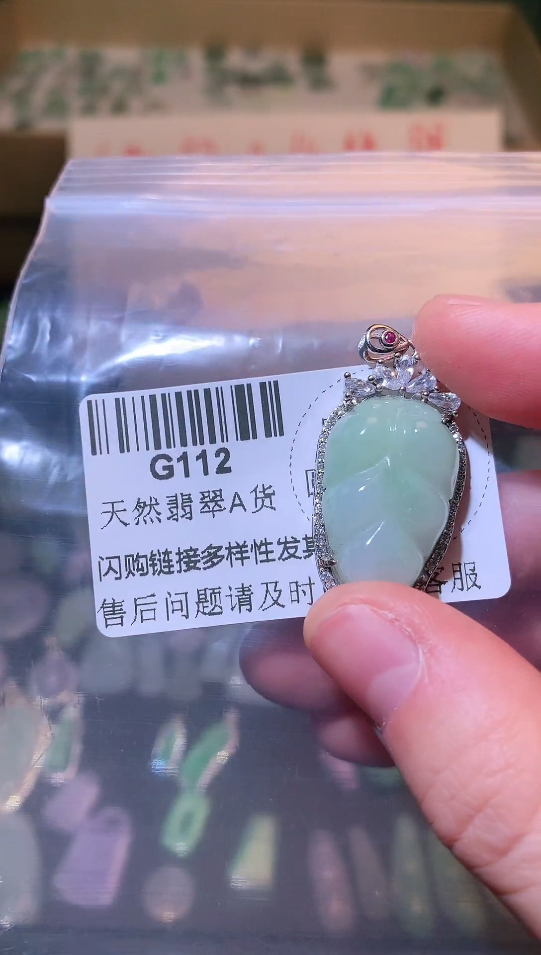 【闪购商品】翡翠颈饰未镶嵌精美翡翠G112