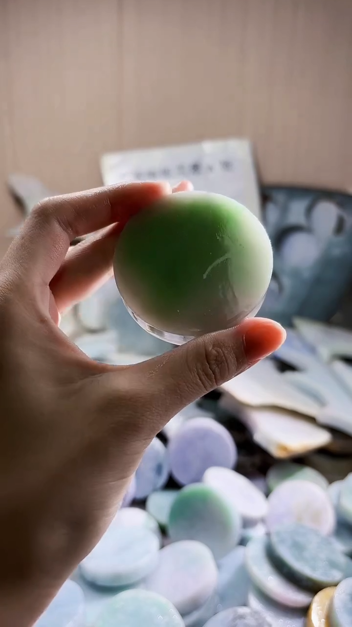 翡翠未镶嵌颈饰翡翠A货 温谭852
