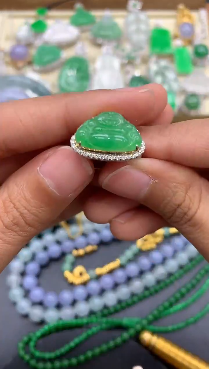 【闪购商品】翡翠戒指18K金镶嵌283-中国好珍宝